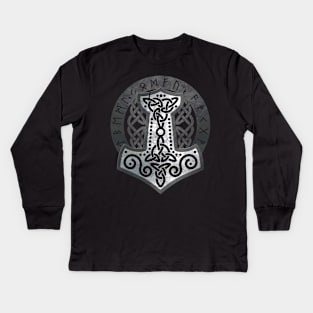 Mjolnir  - the hammer of Thor Kids Long Sleeve T-Shirt